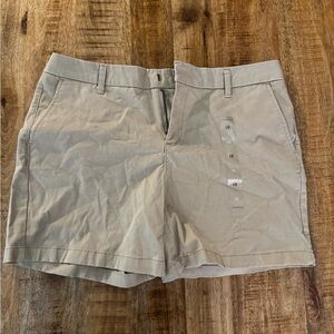 Tommy Hilfiger preppy tan Beige Women's Shorts cotton NWOT